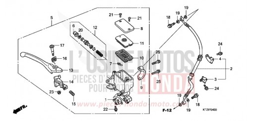FR. BRAKE MASTER CYLINDER PES125A de 2010
